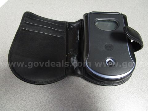 (1) USED PALM PILOT M125 PDA W/ LEATHER CASE