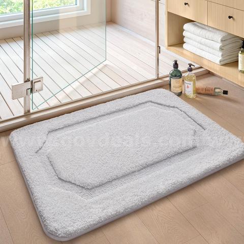 Brand New - 24"x36" Bathroom Rugs Non Slip Washable, Large White - Shipping Available