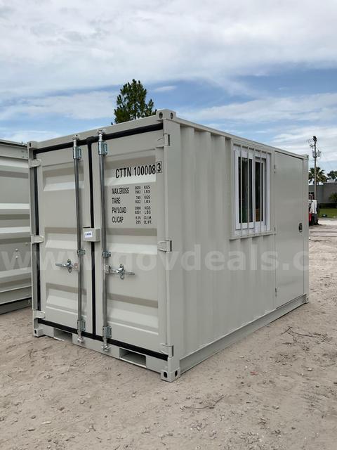 2026 10FT MULTI-USE CONTAINER W/ SIDE DOOR & WINDOW, FORK POCKETS