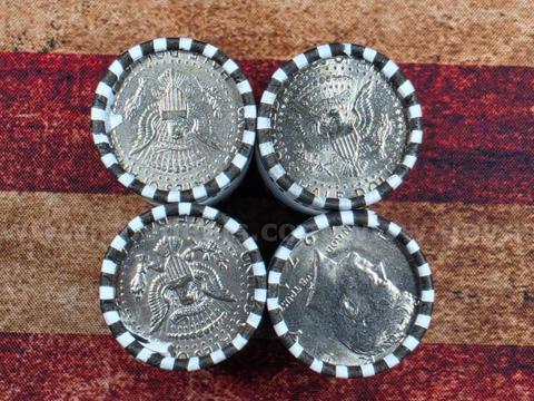 4 Rolls of Kennedy Half Dollars Unopened (not random rolls)