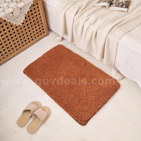 Brand New - 24"x36" Plush Bath Mat, Ultra Soft Absorbent Bathroom Rug with Secure Grip, Coffee - Shipping Available