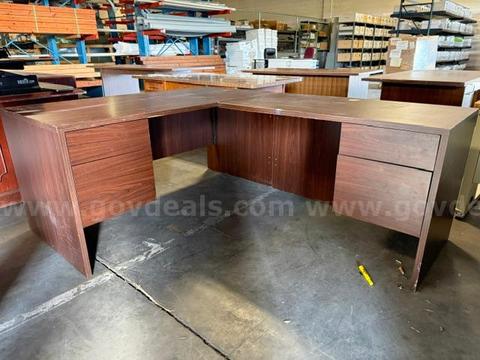Used "L" shaped office desk