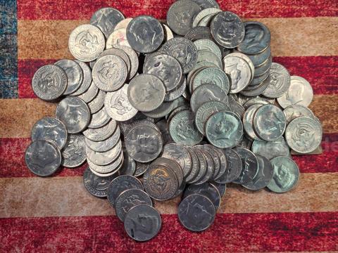 Large Lot of Kennedy Half Dollars - Over 3lbs