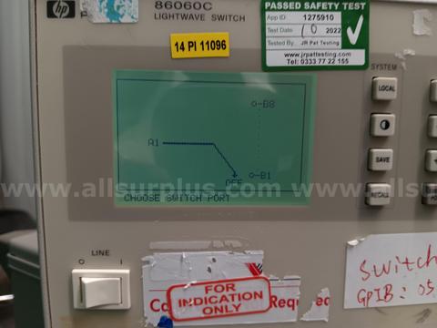 1 LOT 1ea. 1HP 86060C LIGHTWAVE SWITCH