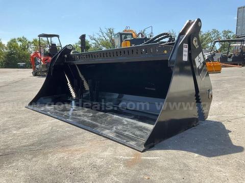 UNUSED 2026 4-IN-1 BUCKET ATTACHMENT MODEL KH72 FOR SKID STEER, WORKING WIDTH 72