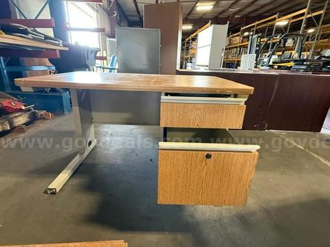 Modern Computer/Preinter station desk, used