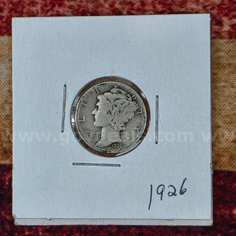 Nice Old Silver Mercury Dime 1926