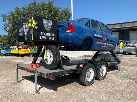 SEAT BELT CONVINCER ROLLER OVER SIMULATOR; TRAILER MOUNTED; ELECTRIC POWERED BY