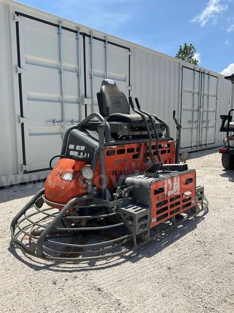 2022 HUSQVARNA RIDE- ON POWER TROWEL, DIESEL, MODEL CRT 48, 57K