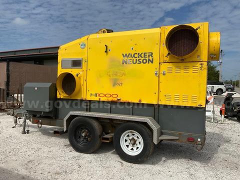 2015 WACKER NEUSON HI100 INDUSTRIAL AND CONSTRUCTION HEATER, TRAILER MOUNTED