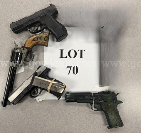 4 Handguns - Lot 70