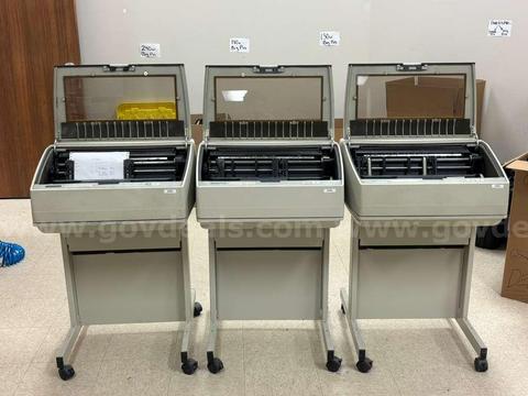 Lot of 3 Printronix P5005B Industrial Line Matrix Printers β Warehouse / Manufacturing Use β As-Is