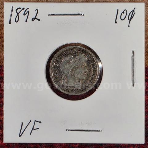 Beautiful Silver Barber Dime 1901