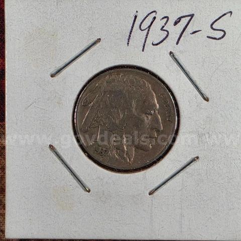 Very Nice Buffalo Nickel 1937-S