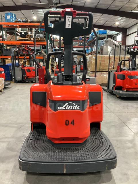 2024 LINDE STAND ON PALLET JACK MODEL EWR40 8' FORKS