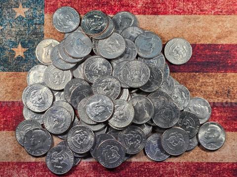 Large Lot of Kennedy Half Dollars - 2 pounds 4 ounces