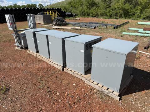 Transformers and Switch, Dry Type, 75KVA, 3Ph, Square D, Unused, Qty 6