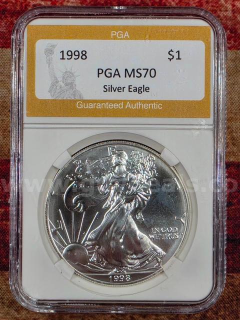 Stunning 1998 Silver Eagle PGA MS70