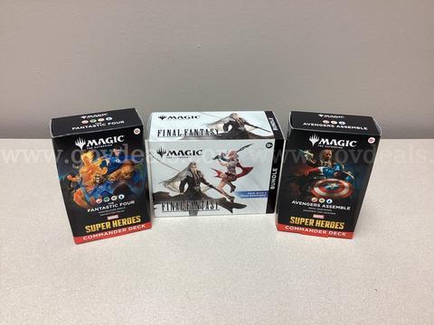 Lot of 1 Magic the Gathering Final Fantasy Bundle, Super Heroes Avengers Assemble, The Fantastic Four