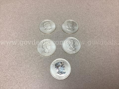 5 Troy ounces of 999.9 Fine Silver ( 5 coins )