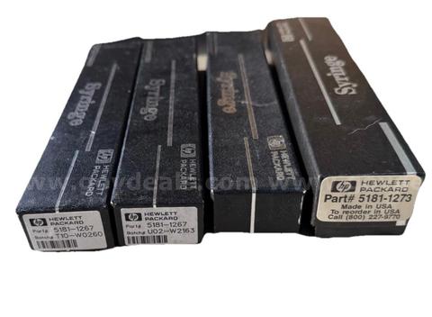 4x HP Lot Of 5181-1273, 5181-1267 GC syringes, excellent condition SHIPPING AVAILABLE