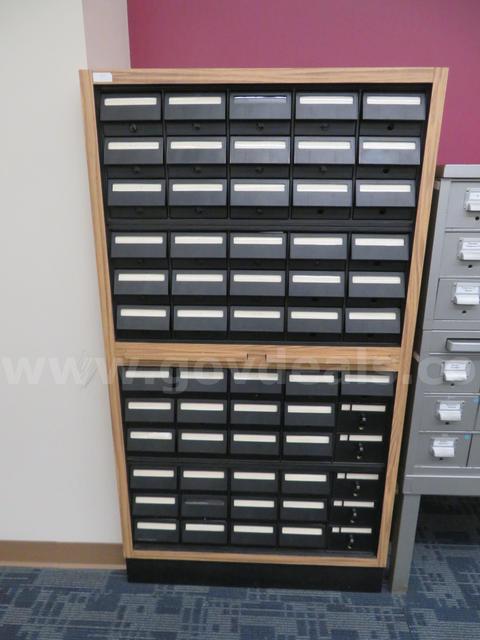 Lot of 2 Library Storage Cabinets