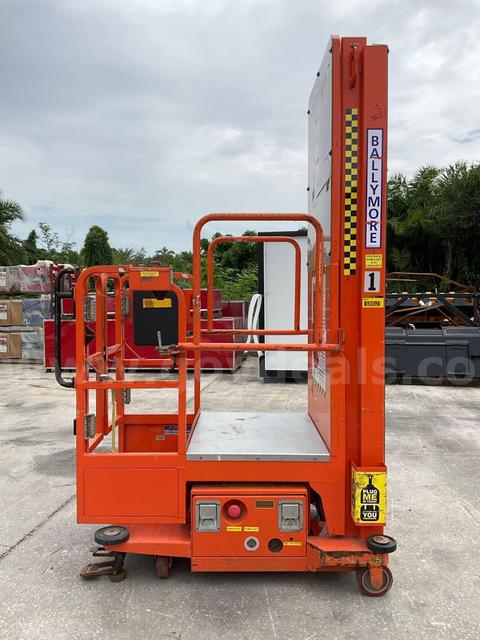 2015 BALLYMORE VERTICAL MAST MAN LIFT, MAX PLATFORM HEIGHT 12FT