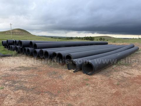 Pipe, HDPE, 28in, 37jts and 1.5in/4in HDPE Rolls, Unused, 1 Lot