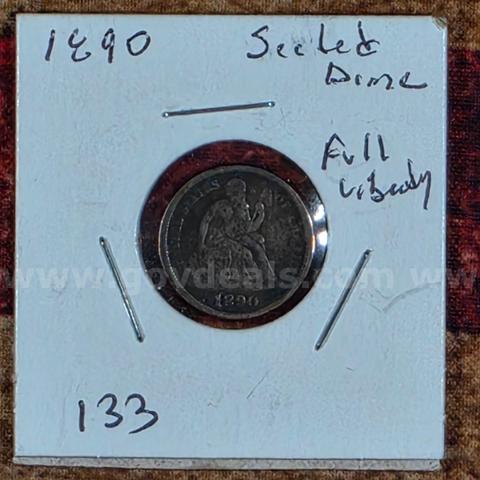 Beautiful Seated Liberty Dime - 1890