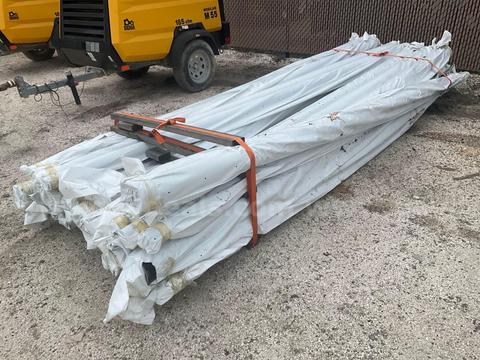 NEW / UNUSED VALMONT 14FT FIBERGLASS LIGHT POLES, APPROX 25PCS TOTAL