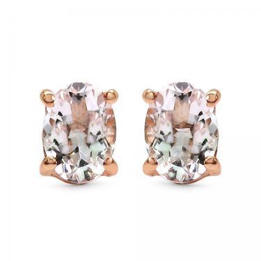 MORGANITE STUD EARRINGS