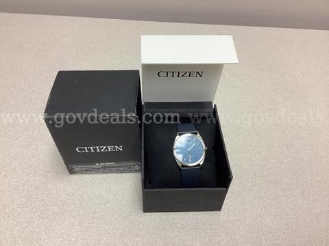 Men’s Citizen Eco-Drive Suratto ThinWatch with Blue Dial