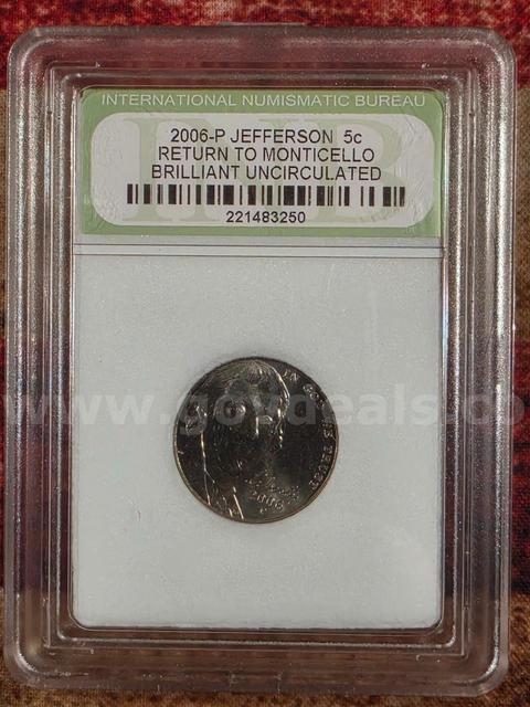 Amazing 2006 Jefferson Nickel BU