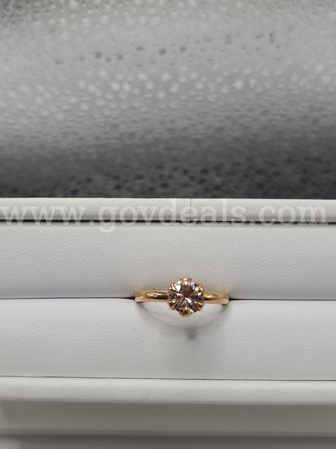 Solid 14K Gold and Morganite Ladies Ring Size 4 Appraisal $1985