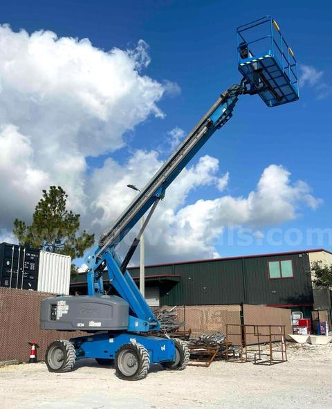 2014 GENIE BOOM LIFT MODEL S-60X; DIESEL POWER; BUILT IN GENERATOR