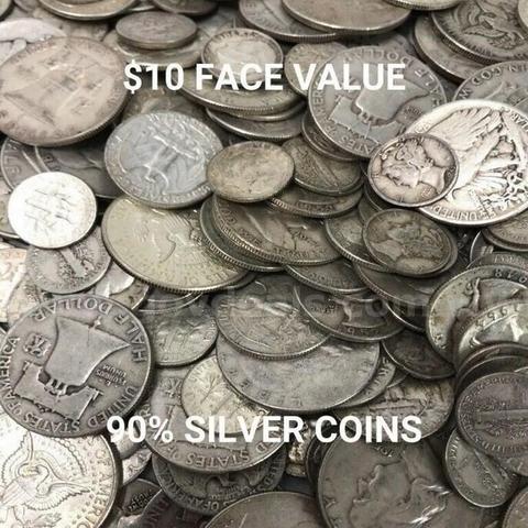 $10 (Ten) Face Value Bag US Mixed 90% Silver