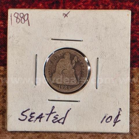Nice Old Seated Liberty Dime - 1889