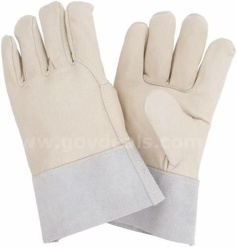 Brand New - 12 Pairs -  Grain Cowhide Leather Mig Tig Welders Gloves, 2XL - Split Leather Band Cuff - Shipping Available
