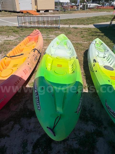 5 Used kayaks and 2 used paddle board - leaks, various damaged parts