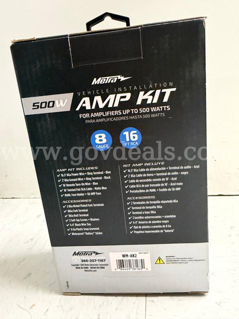 Metra WM-AK2 is a 500-watt universal car amplifier installation kit