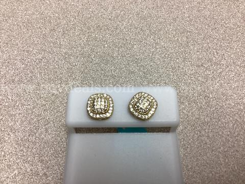 925 Sterling Silver Moissanite Earrings 0.42 CTW VVSD Color ( Retail $134.99 )