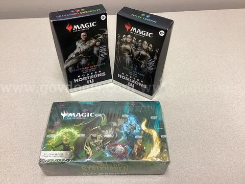 Magic the Gathering Secrets of Strixhaven play boosters,  2 modern horizons 3