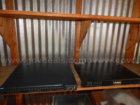 USED (1) JUNIPER EX4200 SERIES ETHERNET SWITCH, (1) ITS EXPRESS ITS-8024 HARDENED LAYER 2 + MULTICAST SWITCH