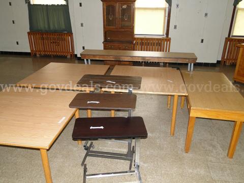 Wood Tables – Assorted Sizes (Qty: 7) Dining Room / Activity Tables