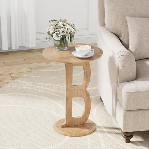 Brand New - Small Pedestal Side Table,Decorative End Table with Letter B Leg - Shipping Available