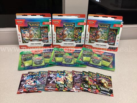 Lot of 3 First Partner Illustration Collection series 2, 3 Vileplume Evolution Blister Packs , 10 Booster Packs
