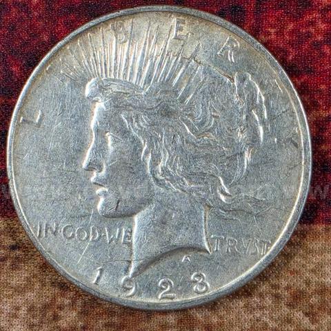 Nice Old Silver Peace Dollar 1923-D