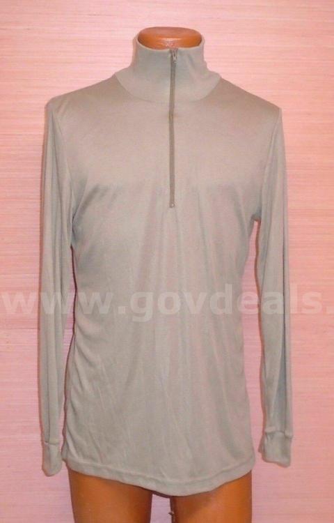 US Military Men's Lightweight Cold Weather Undershirt L Polypro Brown NEW/SEALED