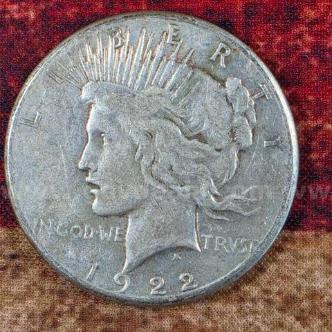 Nice Old Silver Peace Dollar 1922-S