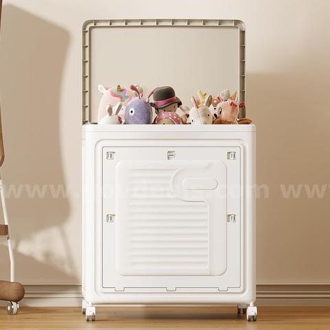 Brand New - 18.5Gal/74Qt Large Collapsible Storage Bin, Plastic Bin with Wheels - Shipping Available